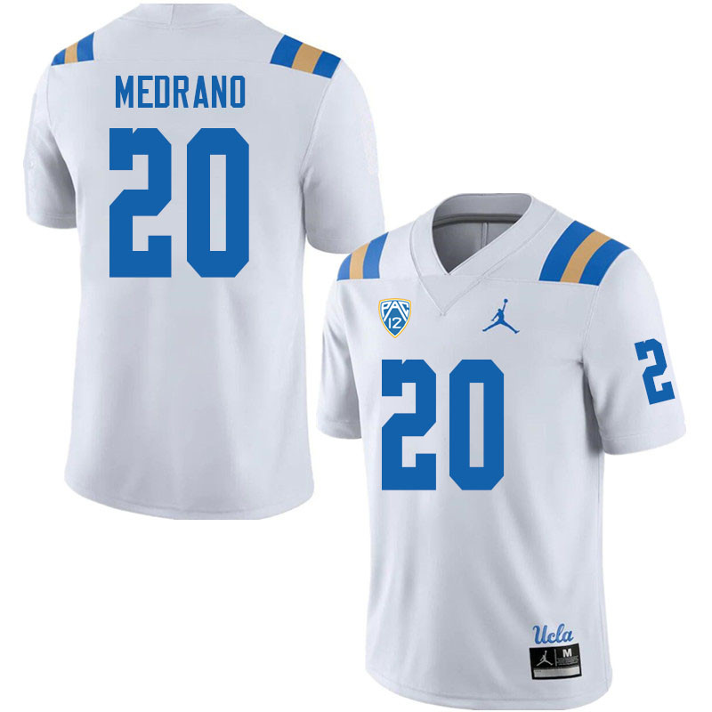 Jordan Brand Men-Youth #20 Kain Medrano UCLA Bruins College Football Jerseys Sale-White